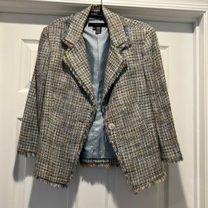Zara tweed blazer size 8